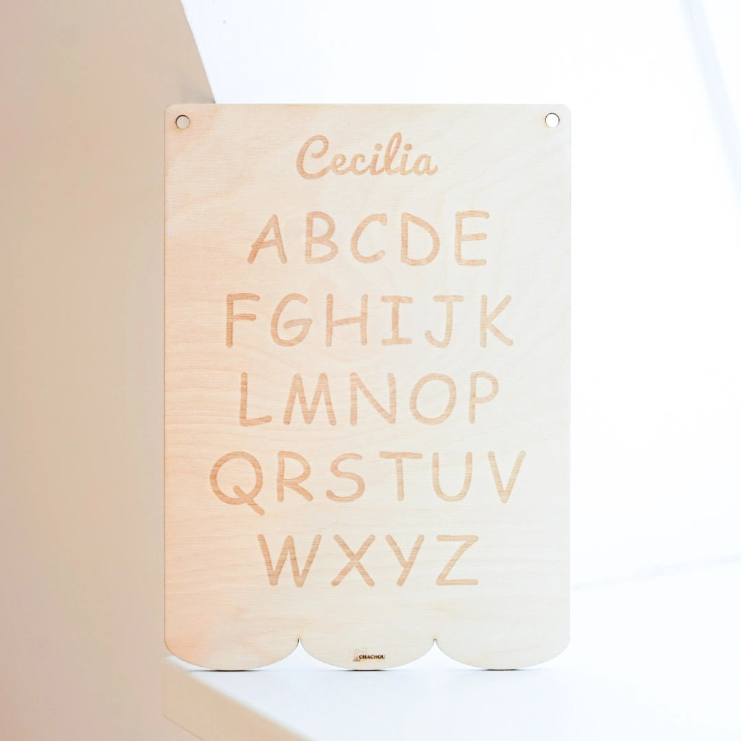 ABC Lerntafel für Kinder | Personalisiert