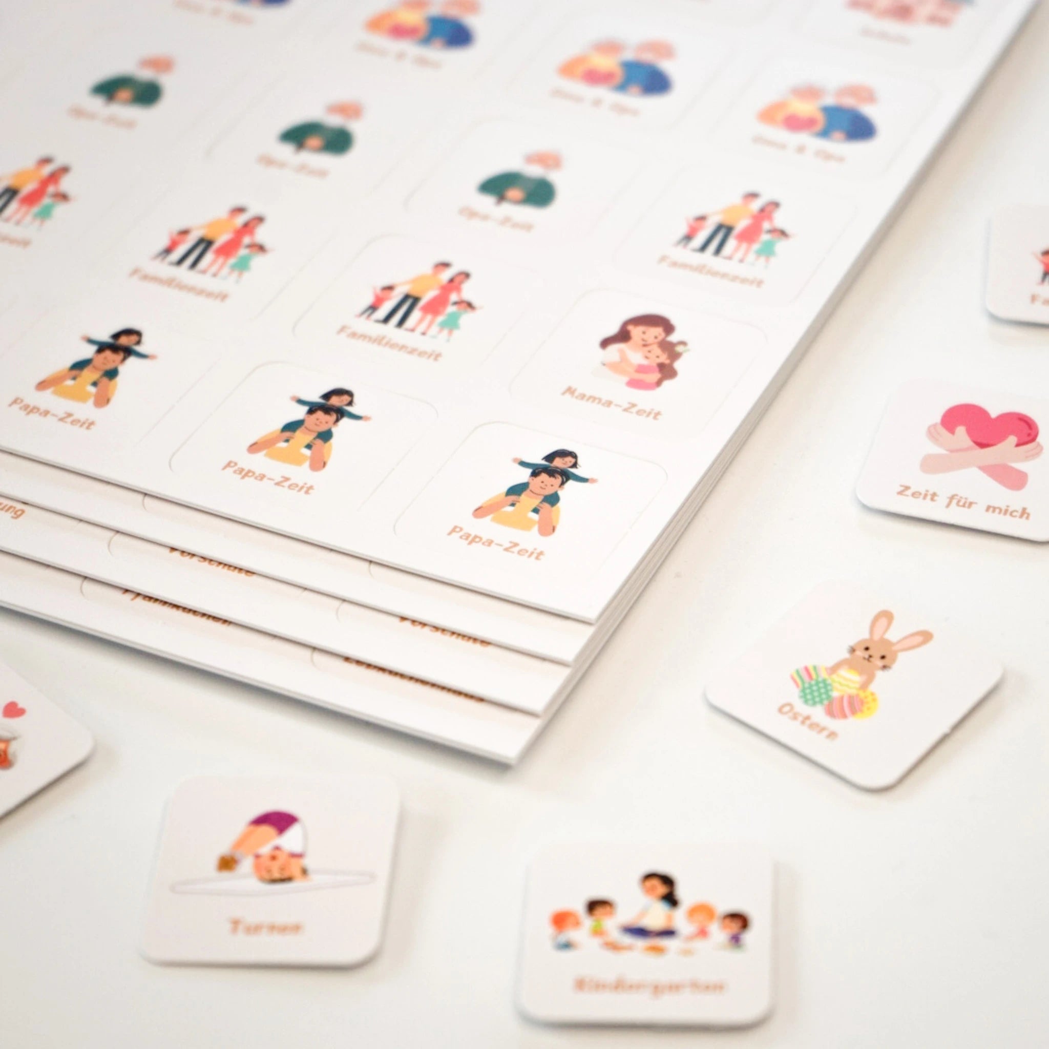 routinekarten für wochenplaner für kinder