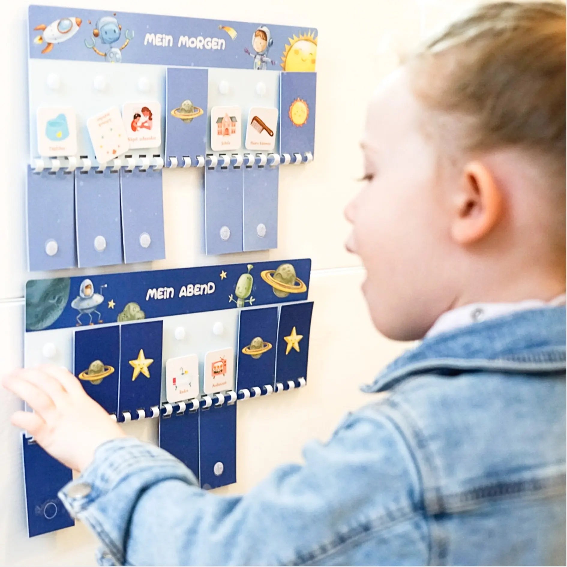 Routineplaner für Kinder – PLANETEN | Morgen & Abend