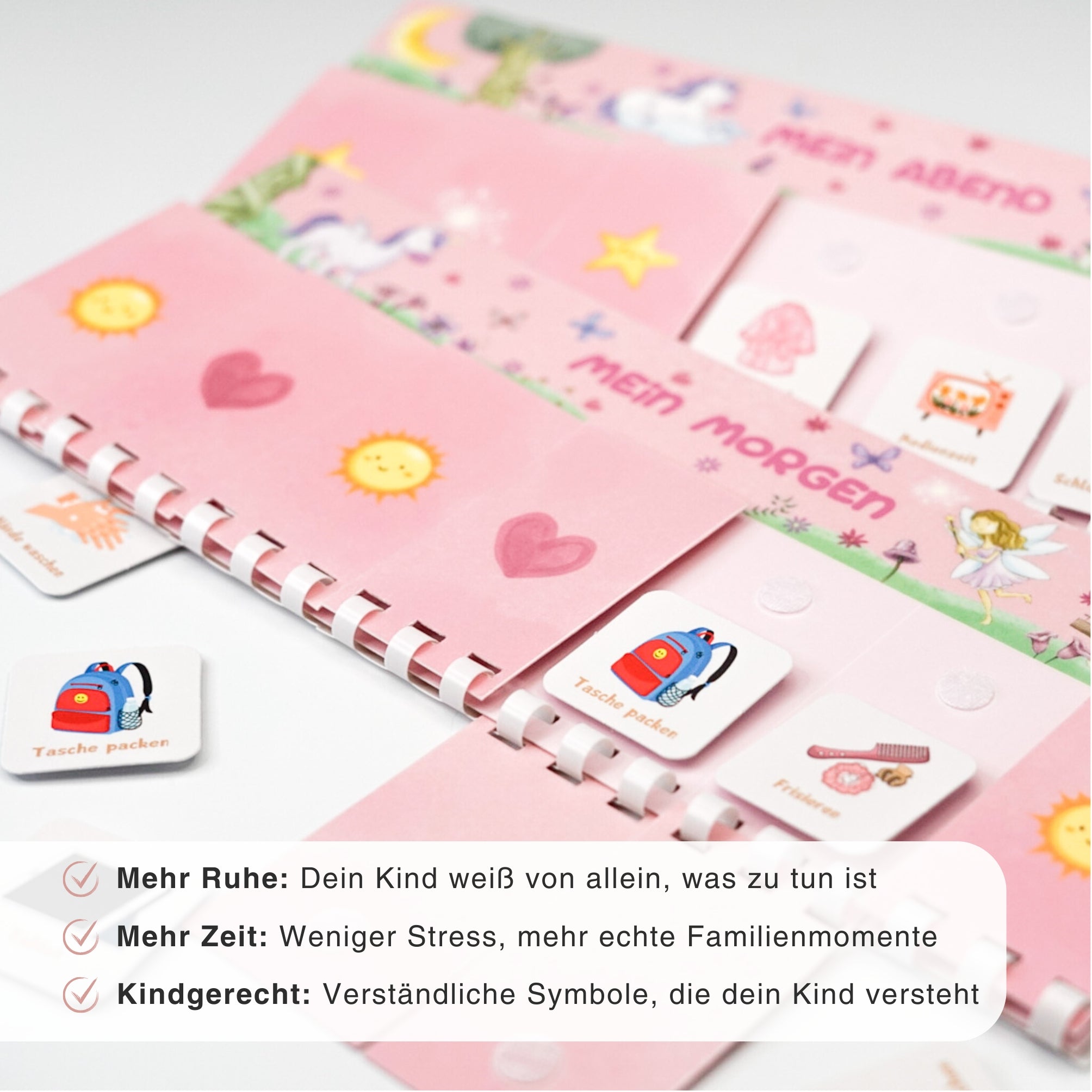 Routineplaner Kinder Zauberwald Vorteile - Selbstständigkeit, Montessori, robust & langlebig