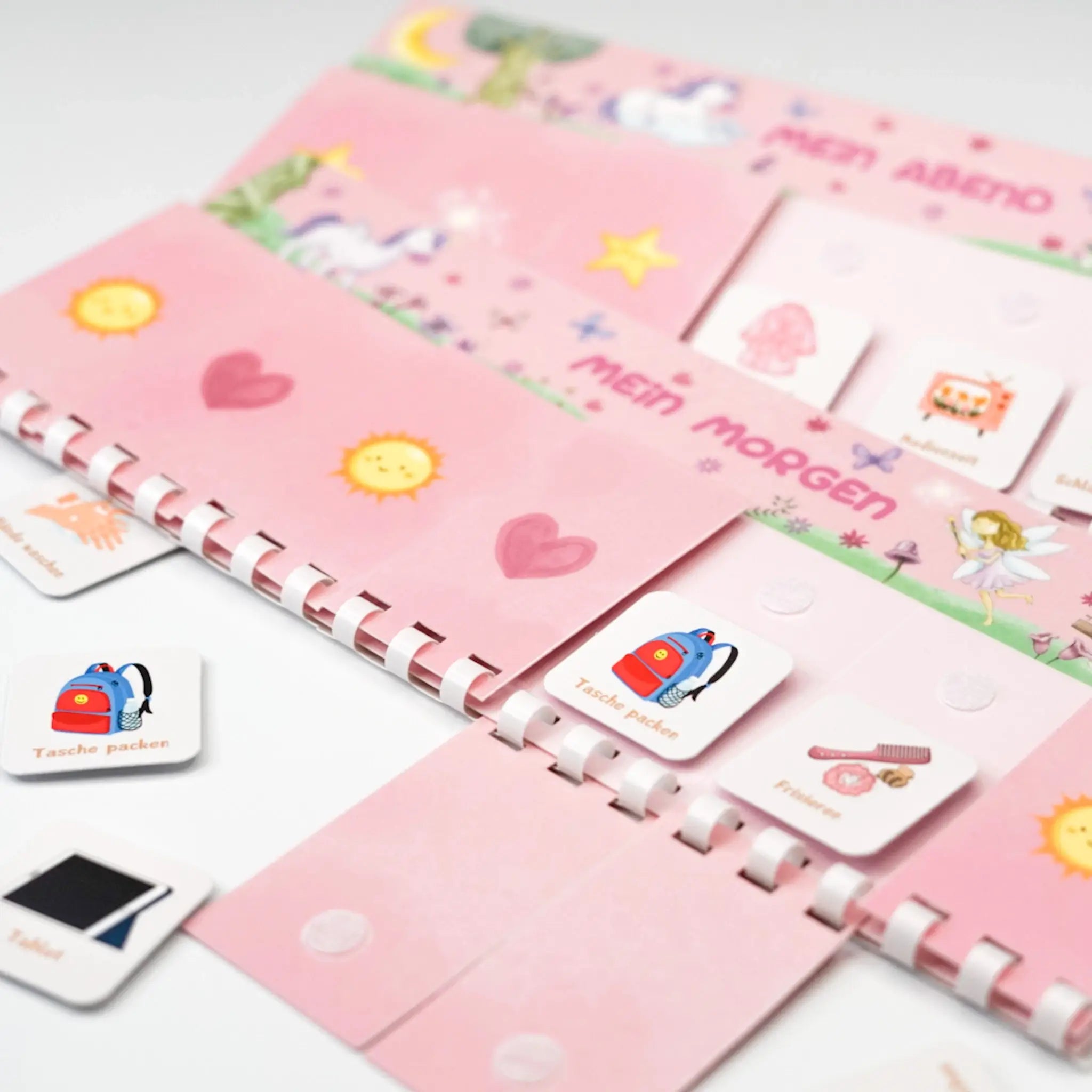 Routineplaner Kinder Zauberwald Detailansicht - Routinekarten in Anwendung