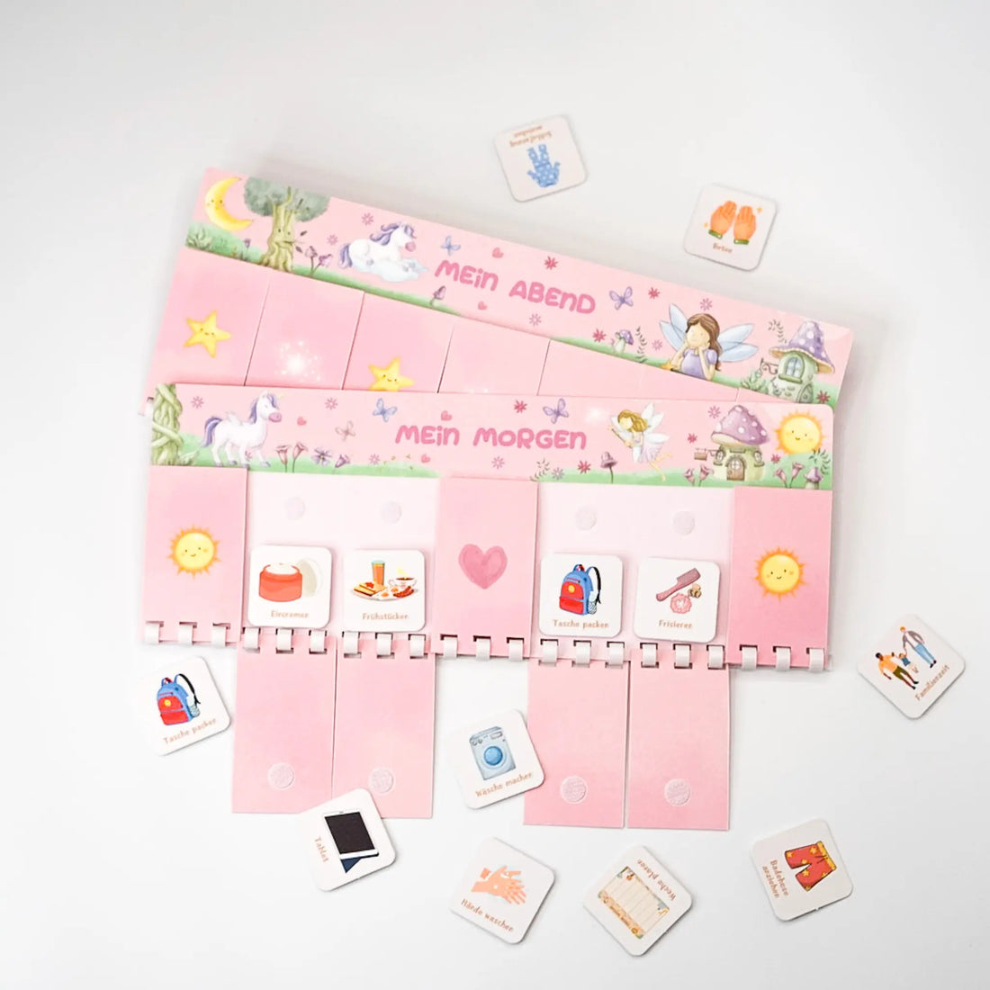 routineplaner für kinder im zauberwald design