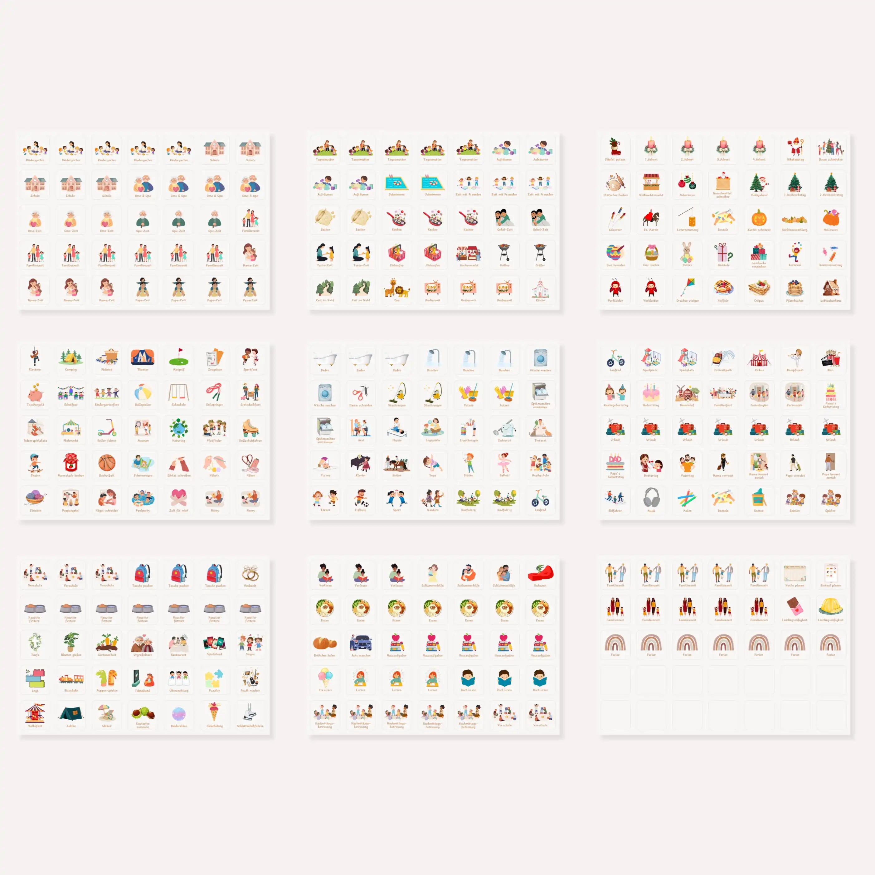 315 Symbole inkl. Klettpunkte | Wochenplaner