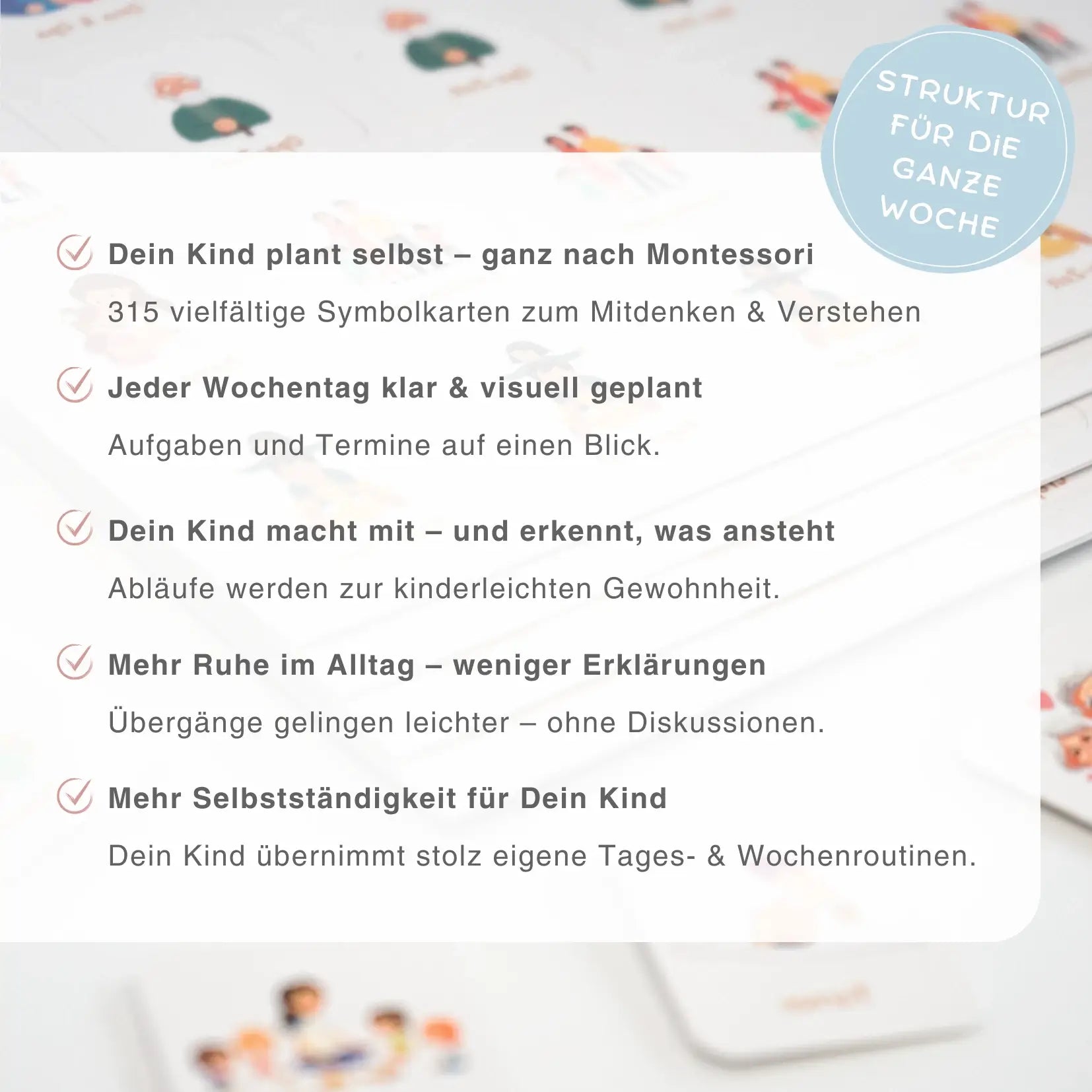 wochenplaner für kinder grafik mit vorteilen