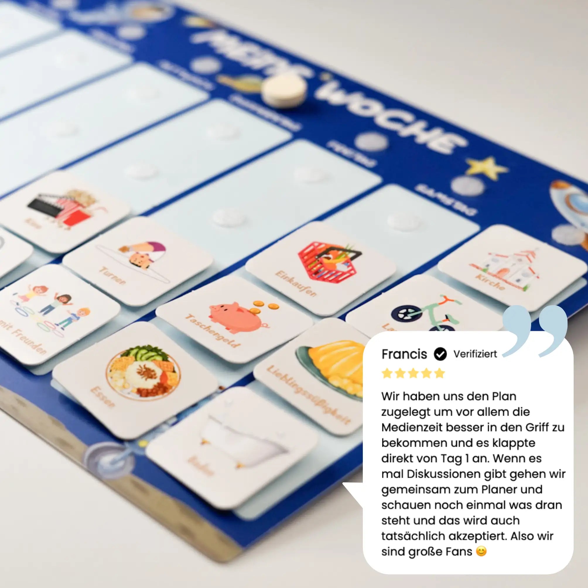 wochenplaner für kinder planeten mit kundenbewertung