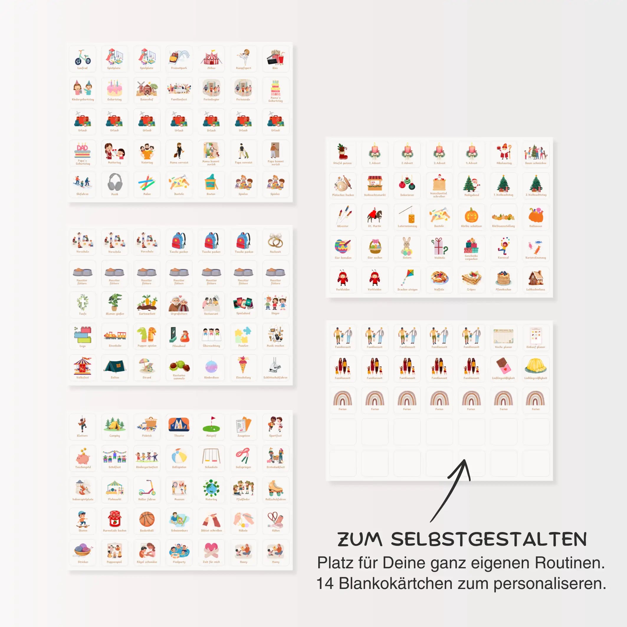 wochenplaner kinder symbolkarten übersicht Teil 2