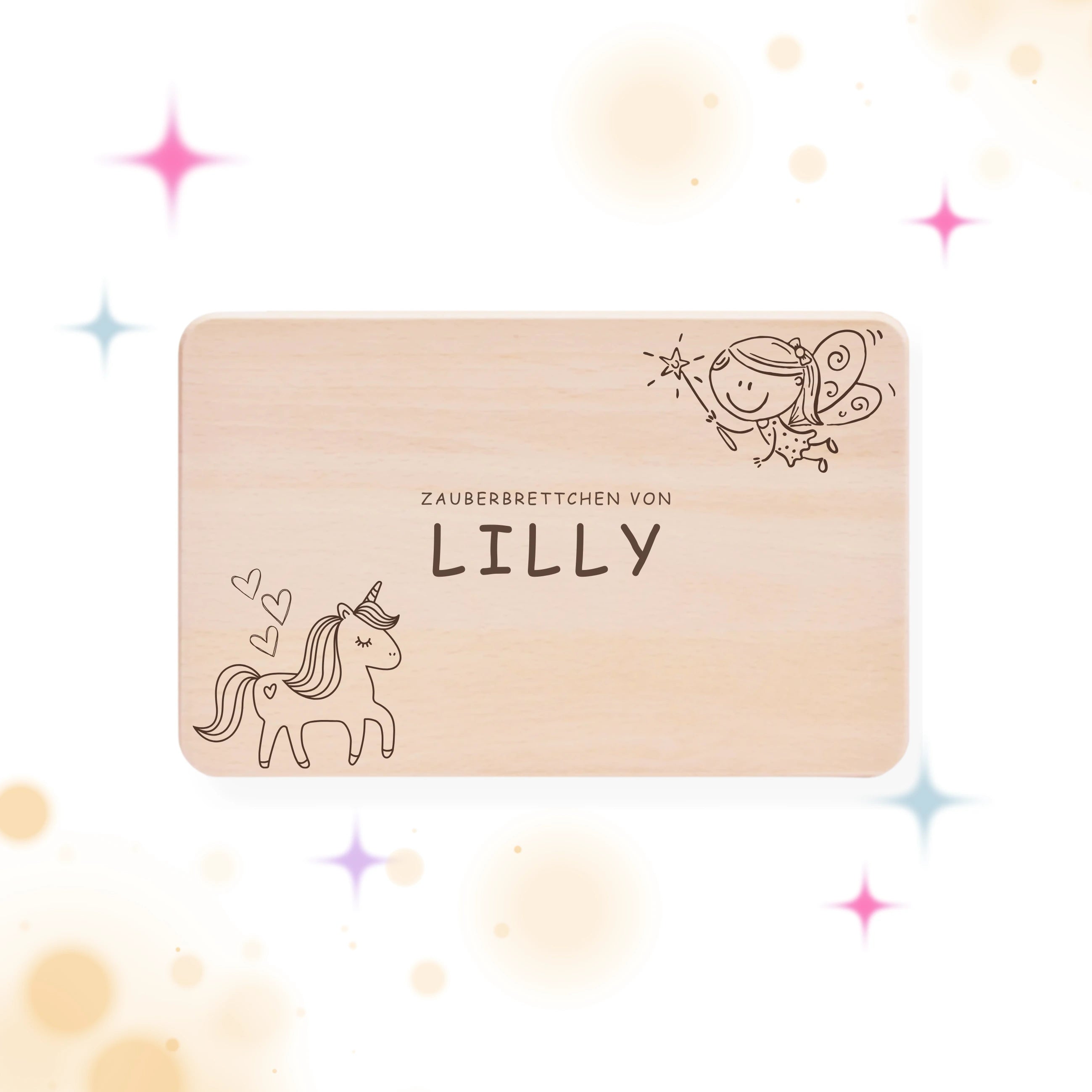 Frühstücksbrettchen für Kinder - personalisiert | ZAUBERFEE