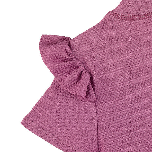 Ärmel eines Sterntaler UV Schwimmshirt Baby rosa mit Strukturmaterial