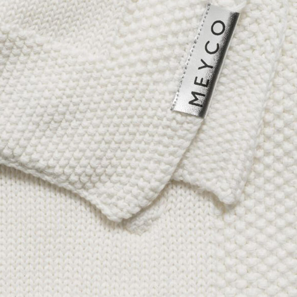 Meyco Babydecke in offwhite Detailansicht