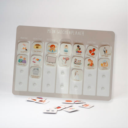 (SALE) Wochenplaner Kinder Beige
