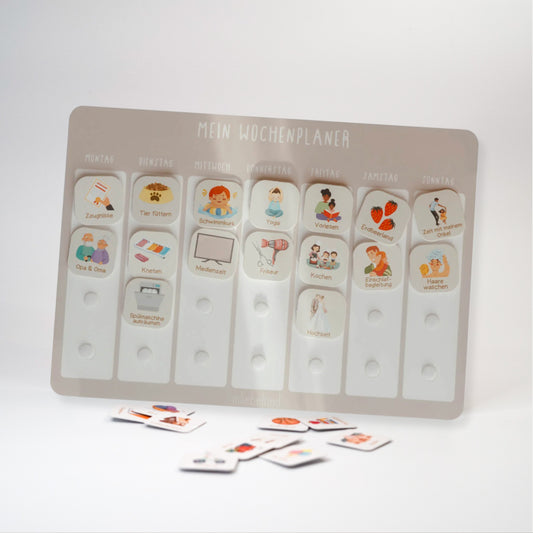(SALE) Wochenplaner Kinder Beige