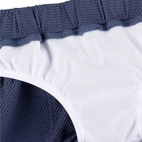 Sterntaler Badehose in blau mit Palmen und Schwimmwindel innen