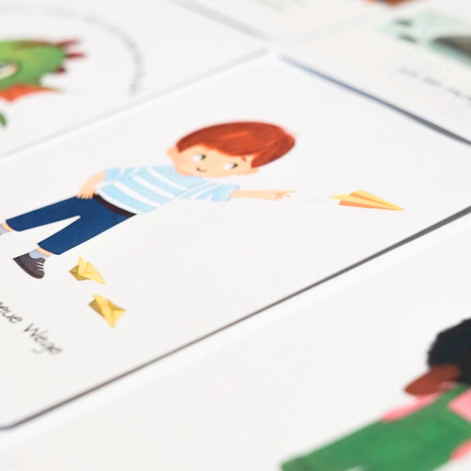 affirmationskarten für kinder in nahaufnahme