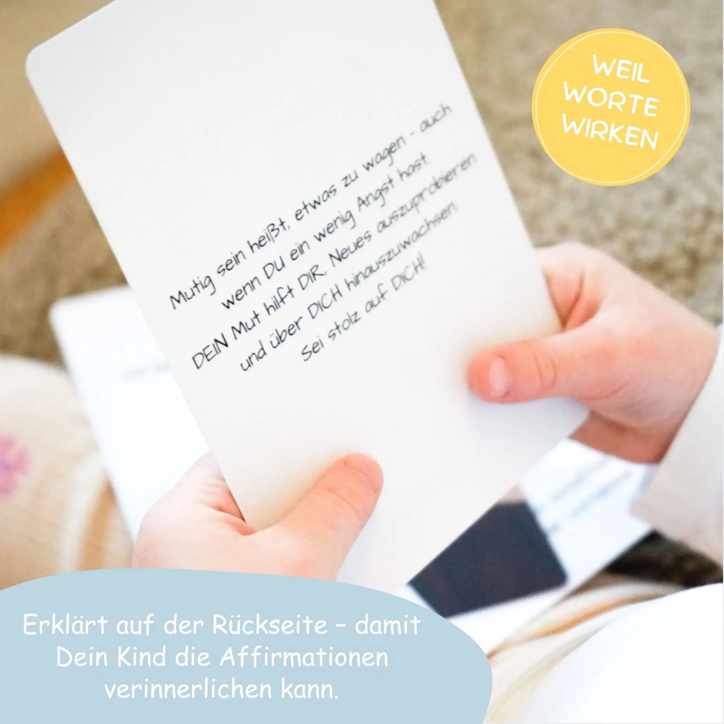 Affirmationskarten Kinder – 22 Karten für mehr Stärke im Alltag