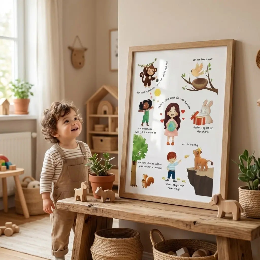 Affirmationsposter für Kinder zum Ausdrucken | Formate A4, A3, A2 (PDF Download)