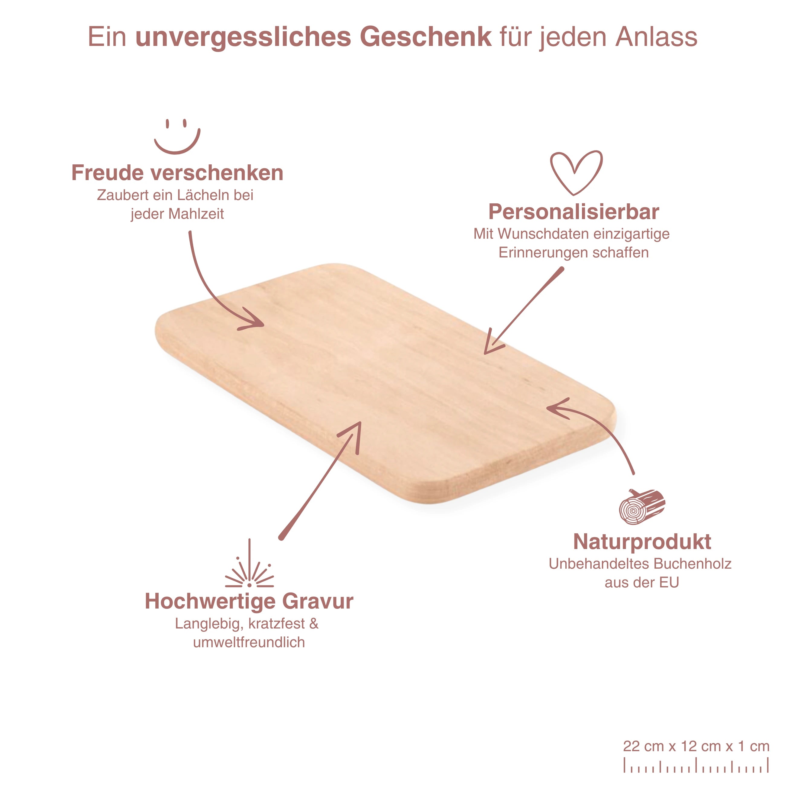 Frühstücksbrettchen für Kinder - personalisiert | SPACE