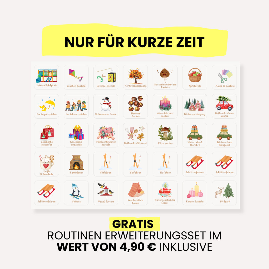 Routineplaner &amp; Wochenplaner Starter Set – ZAUBERWALD (inkl. 490 Symbole)