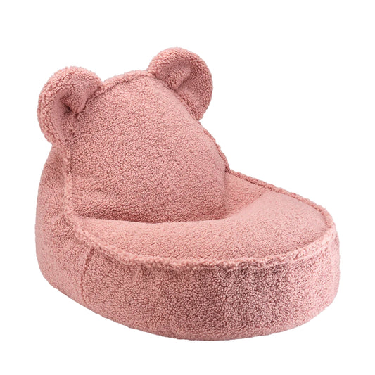 kinder sitzsack teddy bear von wigiwama aus teddystoff in rosa