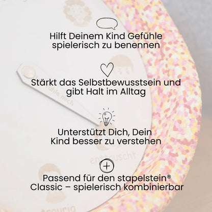 Montessori Gefühlsrad – kompatibel mit stapelstein® | Holz