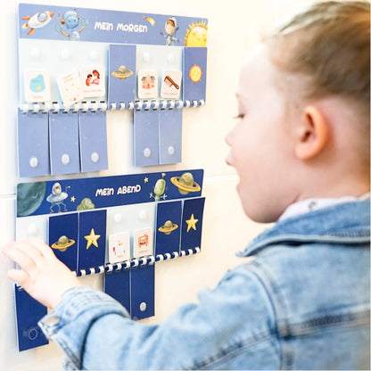 Routineplaner für Kinder – PLANETEN | Morgen &amp; Abend