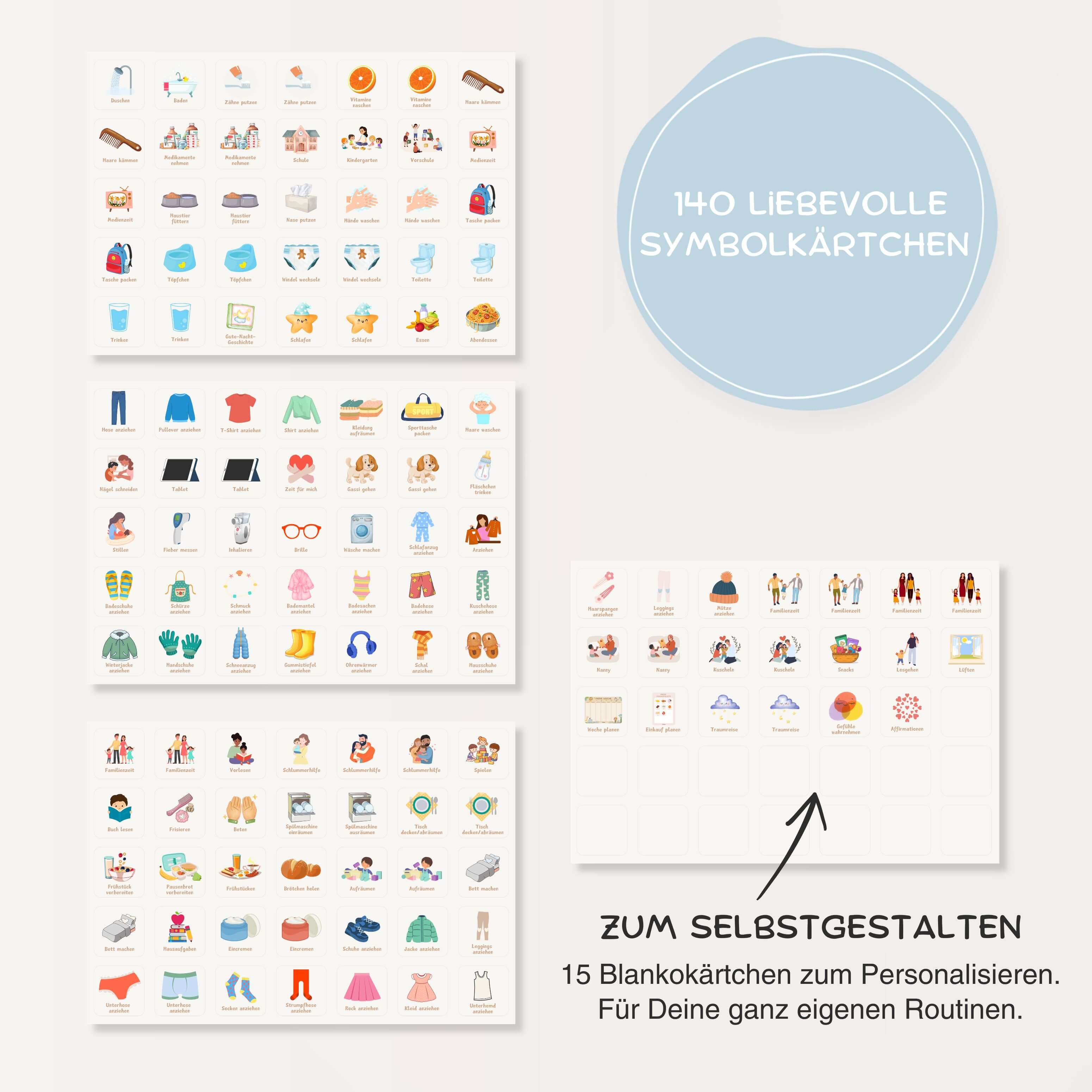 Routineplaner für Kinder – PLANETEN | Morgen &amp; Abend (inkl. 175 Symbole) PDF Download