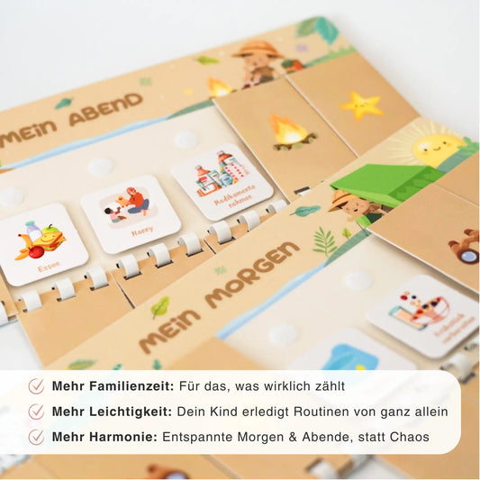 Routineplaner für Kinder – WILDLIFE – 2er-Set