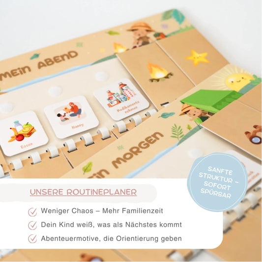 Routineplaner Kinder – WILDLIFE 2er-Set mit 140 Symbolkarten