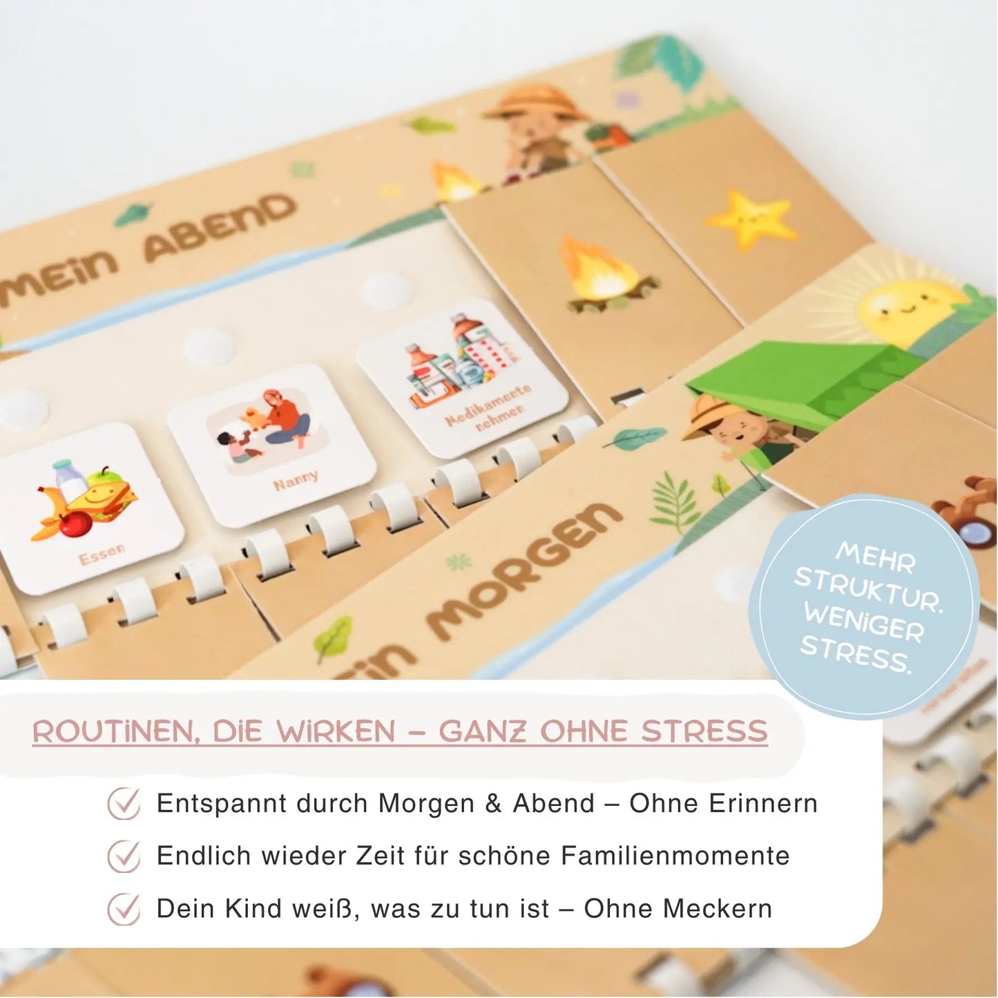 Routineplaner Kinder – WILDLIFE 2er-Set mit 140 Symbolkarten