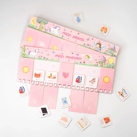 Routineplaner Kinder – ZAUBERWALD 2er-Set mit 140 Symbolkarten