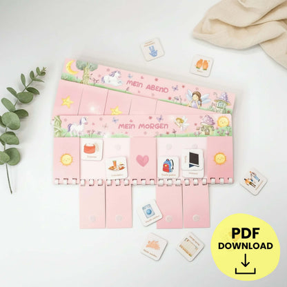 Routineplaner für Kinder – ZAUBERWALD | Morgen &amp; Abend (inkl. 175 Symbole) PDF Download