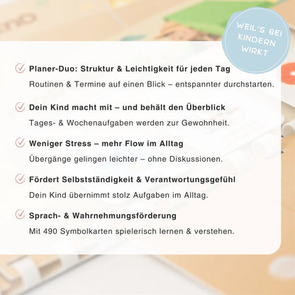 Routineplaner & Wochenplaner Starterset – WILDLIFE