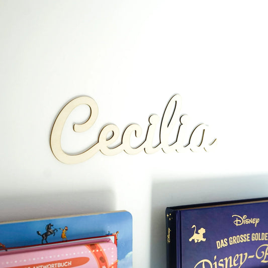 Personalisierter Schriftzug für Kinderzimmer | Holz