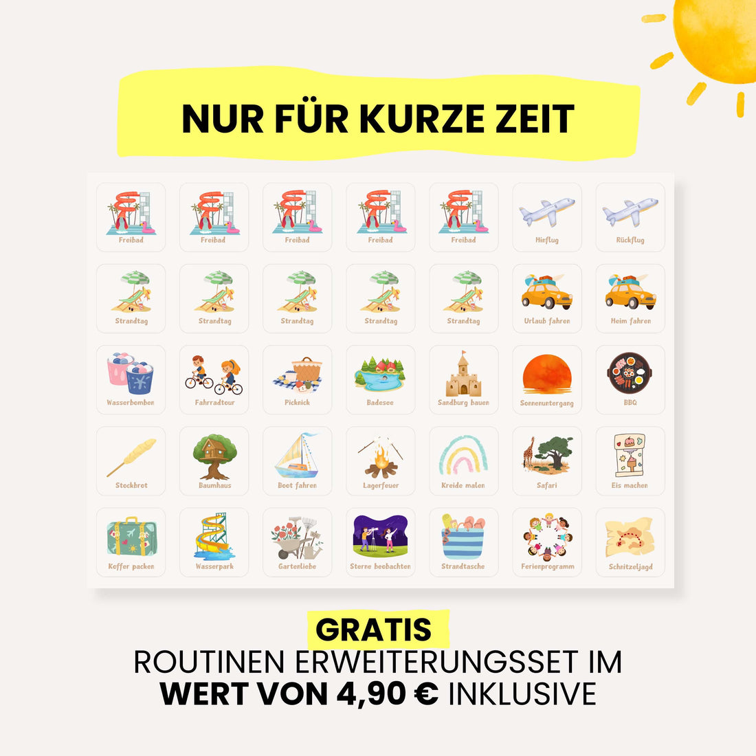 Routineplaner &amp; Wochenplaner Starter Set – ZAUBERWALD (inkl. 490 Symbole)