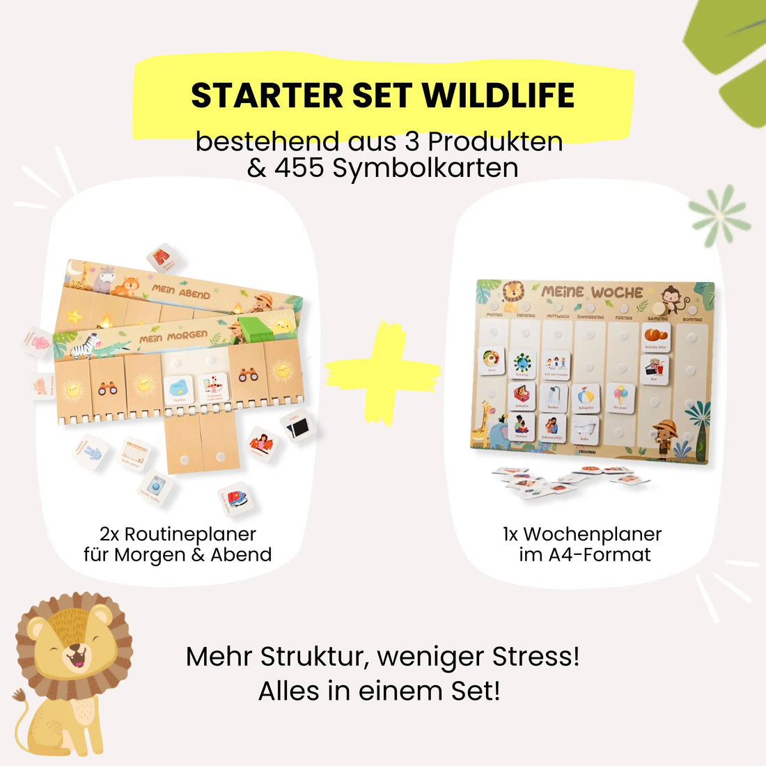 Routineplaner &amp; Wochenplaner Starter Set – WILDLIFE