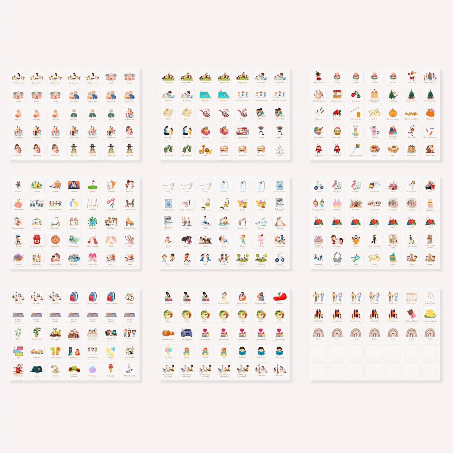 315 Symbole inkl. Klettpunkte | Wochenplaner