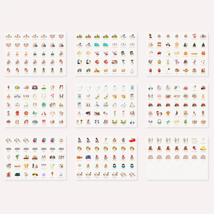 315 Symbole inkl. Klettpunkte | Wochenplaner