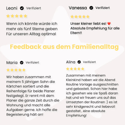 Routineplaner für Kinder – PLANETEN | Morgen &amp; Abend