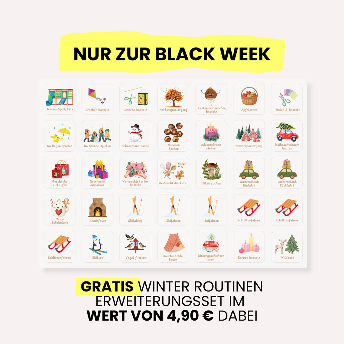 Routineplaner &amp; Wochenplaner Starter Set – REGENBOGEN