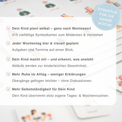 wochenplaner für kinder grafik mit vorteilen