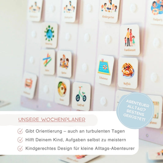 Wochenplaner für Kinder – Regenbogen (Summer Edition)