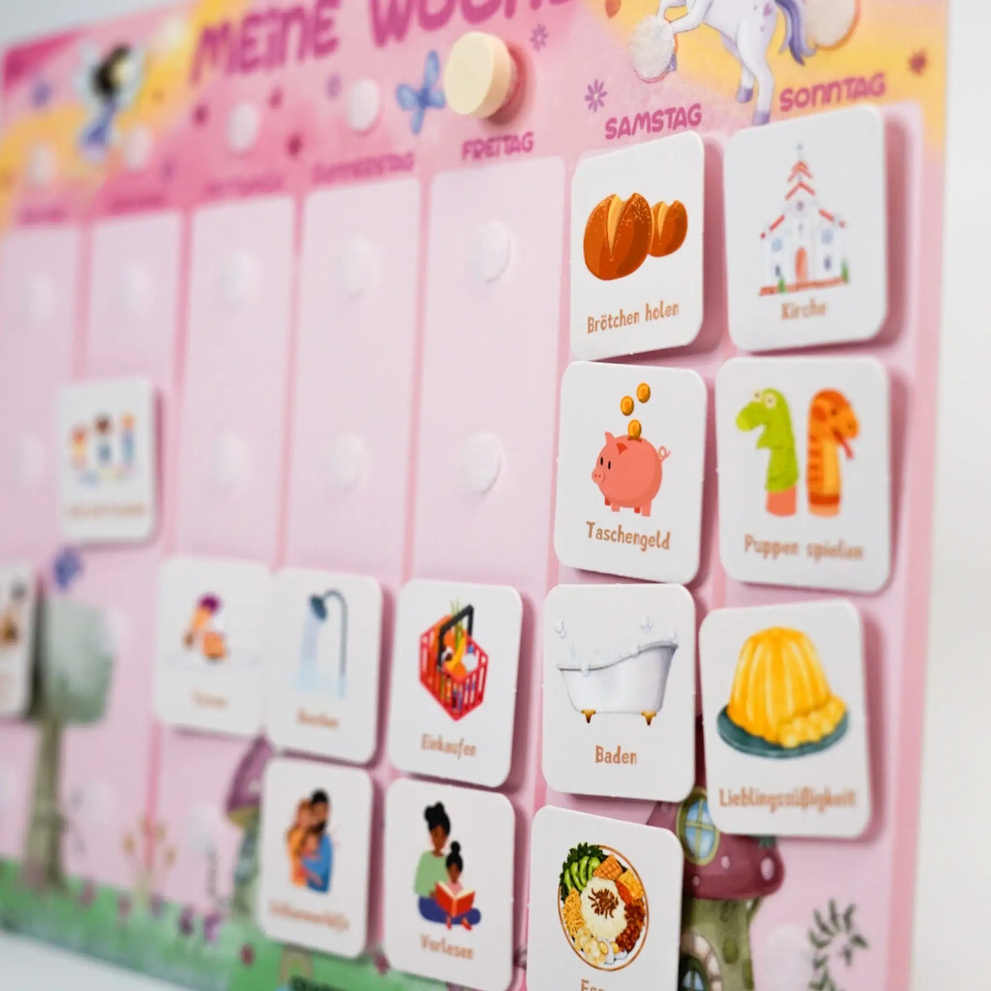 Wochenplaner Kinder – ZAUBERWALD mit 315 Symbolkarten
