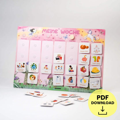 Wochenplaner für Kinder – ZAUBERWALD inkl. 315 Symbole | PDF Download