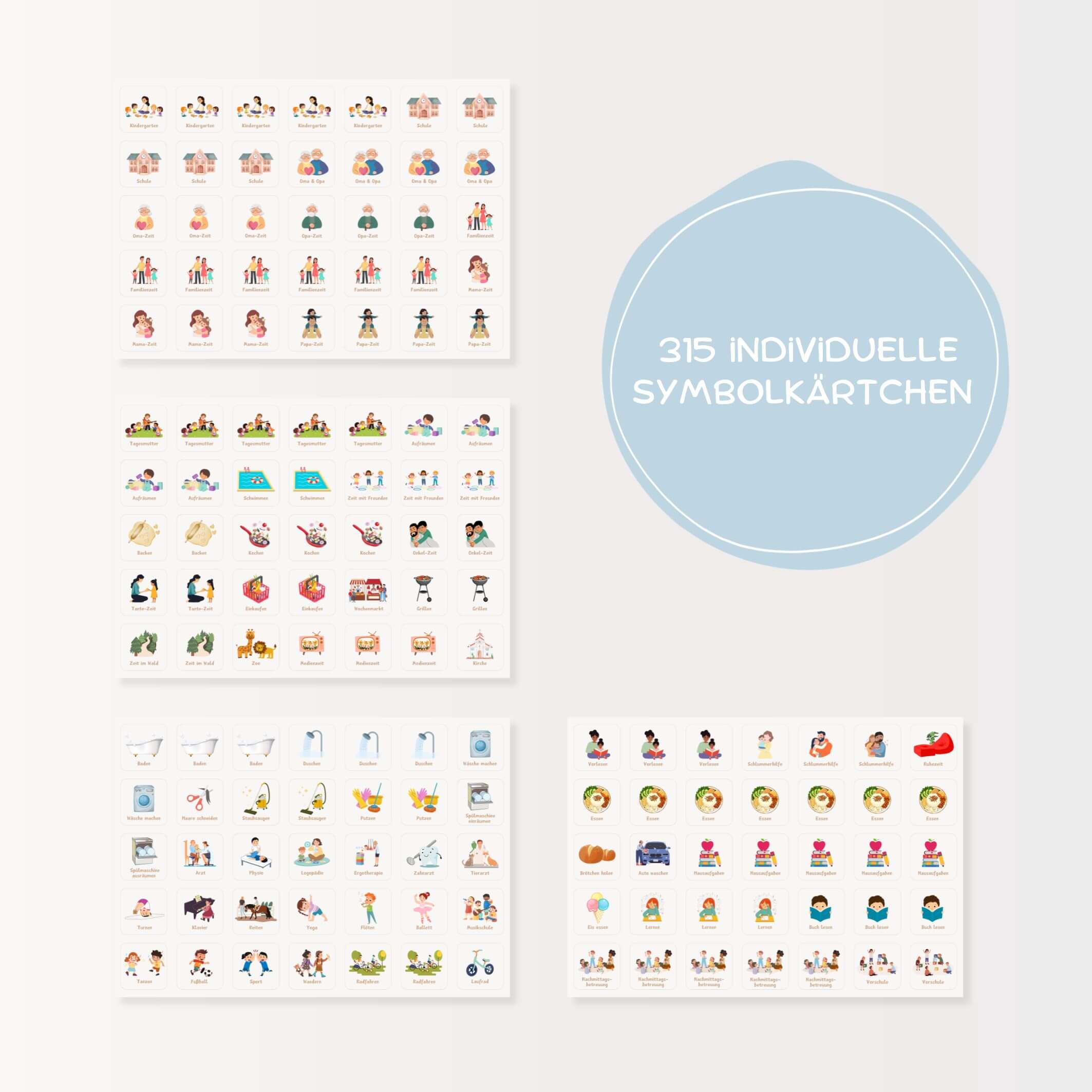 Wochenplaner für Kinder – ZAUBERWALD inkl. 315 Symbole | PDF Download